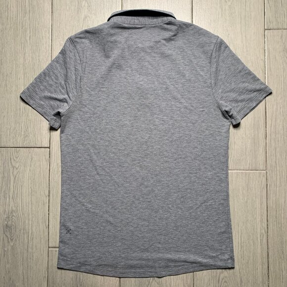 Lululemon Evolution Polo Heathered Black Size M - Picture 3 of 6